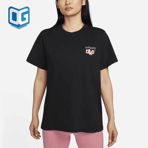Nike/耐克正品夏季运动女子休闲透气圆领印花短袖FD2550-010