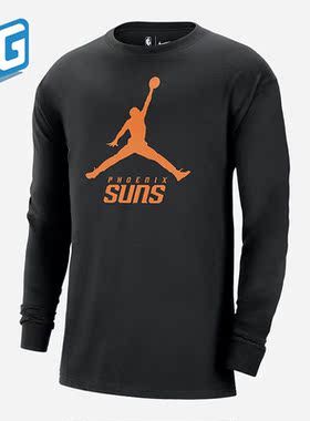 Nike/耐克正品Jordan男子菲尼克斯太阳队运动长袖T恤FN1281