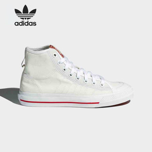 三叶草NIZZA 男女帆布休闲板鞋 阿迪达斯正品 Adidas FY5237