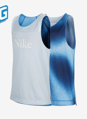 Nike/耐克正品新款大童双面穿运动篮球球衣无袖T恤FD4010-423