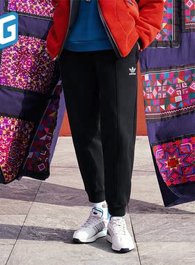 Adidas/阿迪达斯正品三叶草男士新年束脚舒适运动针织长裤IX4245