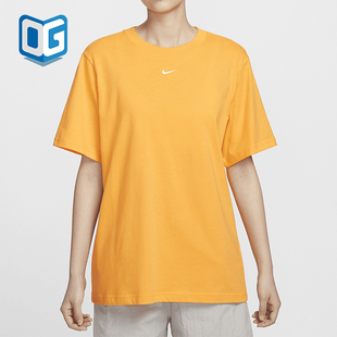 Nike/耐克正品 Sportswear 女士宽松简约运动短袖FD4150-717