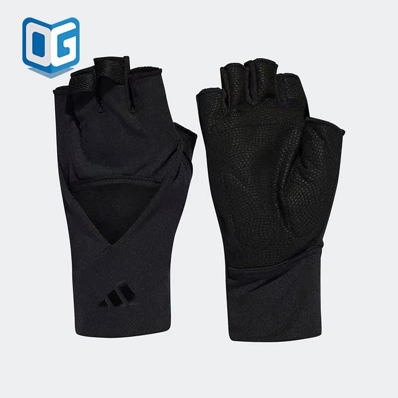 阿迪达斯正品女子健身运动手套