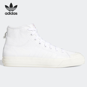 Adidas/阿迪达斯正品三叶草 NIZZA 男女高帮经典休闲板鞋FY7787