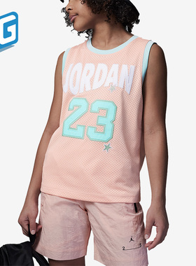 Nike/耐克正品Jordan新款大童针织透气运动背心FQ0591-664