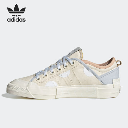 女子休闲帆布鞋阿迪达斯正品