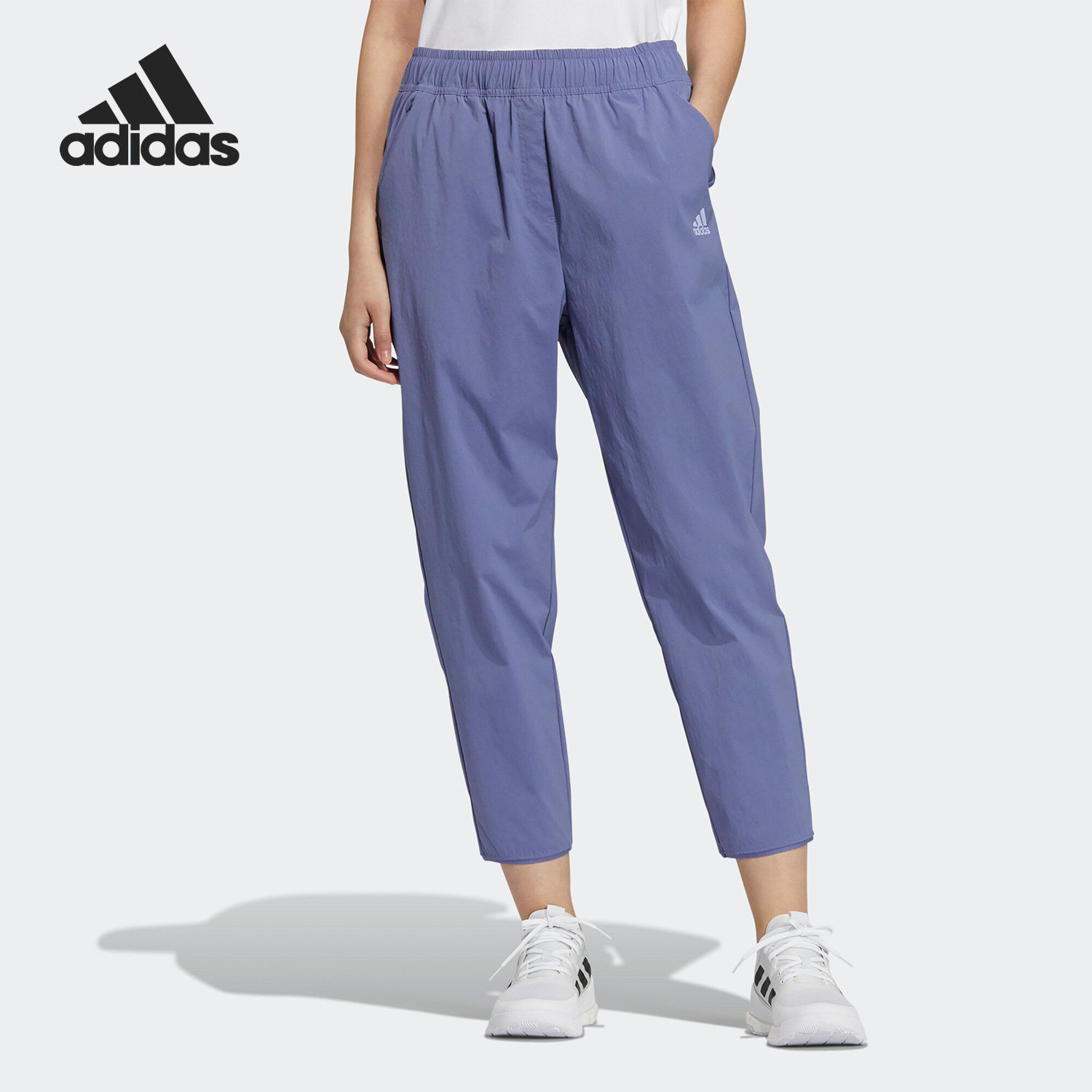 Adidas/阿迪达斯正品FI W PT 3/4 WV 女子梭织舒适七分裤 H09713