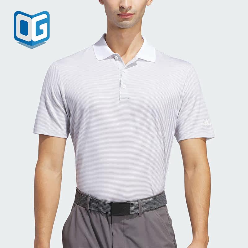 Adidas/阿迪达斯正品OTTOMAN POLO男士高尔夫POLO衫IU4365 - 实物图
