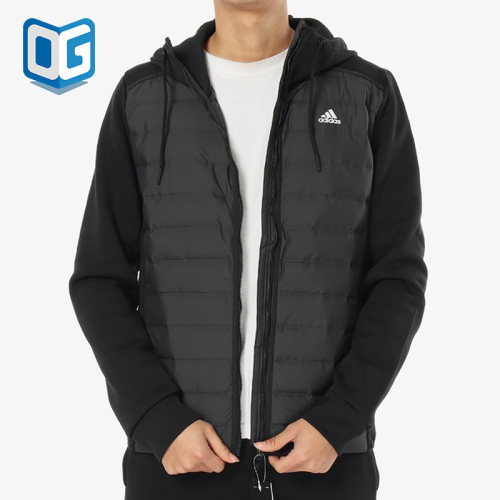 阿迪达斯男子保暖连帽运动羽绒服