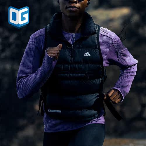Adidas/阿迪达斯正品新款女子抗风可调节休闲运动棉马甲IB6382