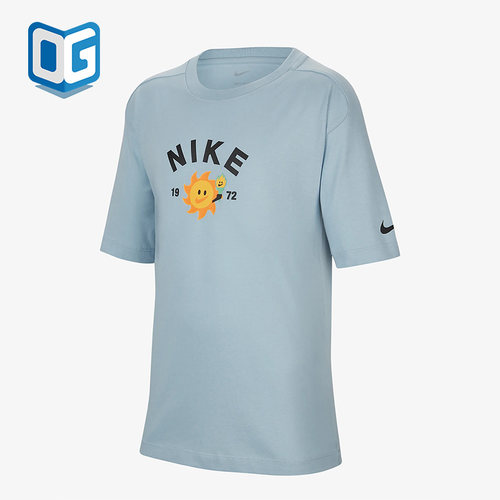 Nike/耐克正品2023新款大童运动休闲印花短袖T恤FJ7236-483