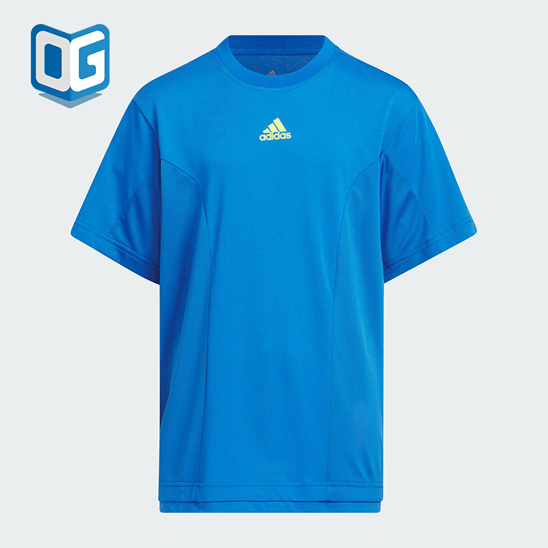 阿迪达斯大童运动短袖