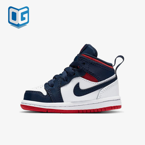 Nike/耐克正品Air Jordan 1婴童运动耐磨篮球鞋BQ6933-104