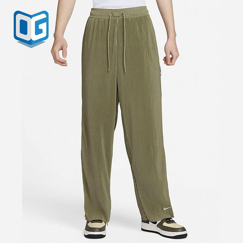 耐克正品男子运动休闲排扣长裤