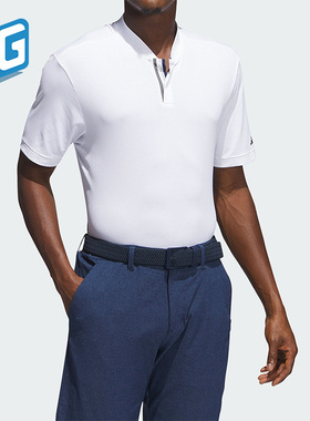 Adidas/阿迪达斯正品2023男子高尔夫运动短袖POLO衫HZ3193