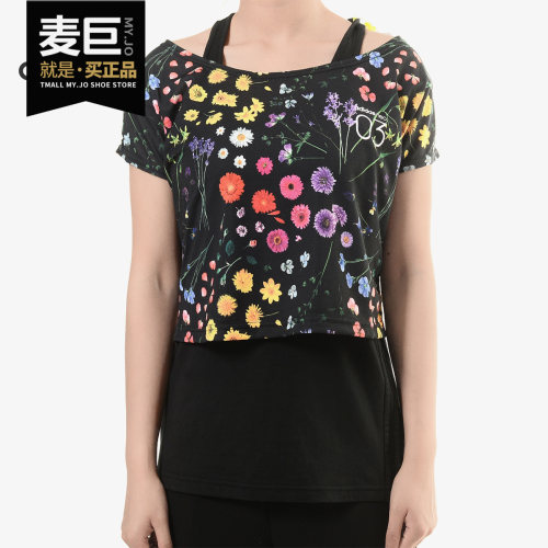 阿迪达斯正品女休闲运动短袖T恤