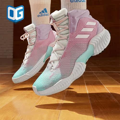 Adidas/阿迪达斯正品PRO BOUNCE 2018男女运动篮球鞋IG4496