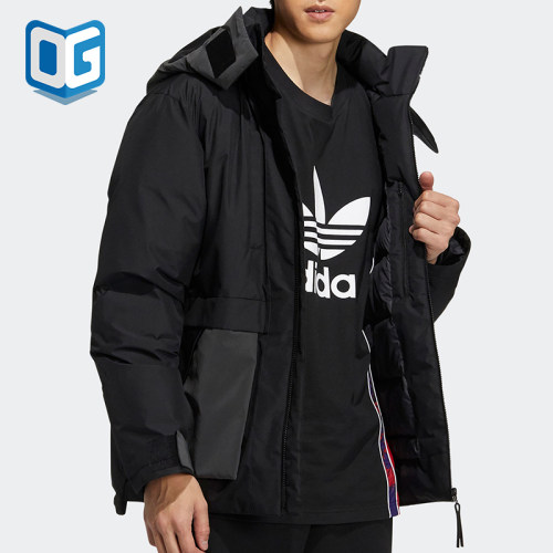 男子运动休闲羽绒服阿迪达斯正品
