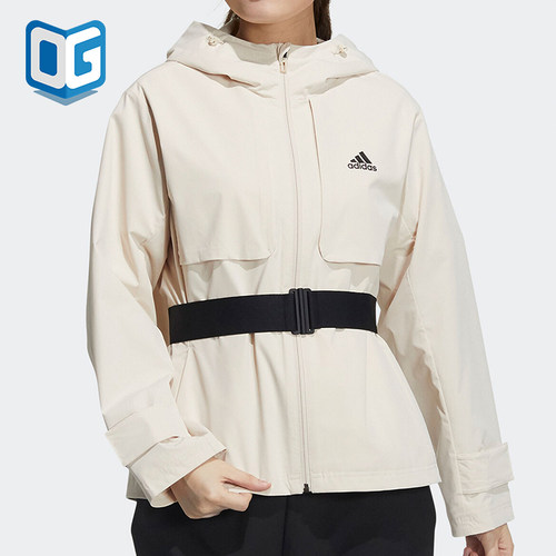 女子运动休闲连帽外套阿迪达斯