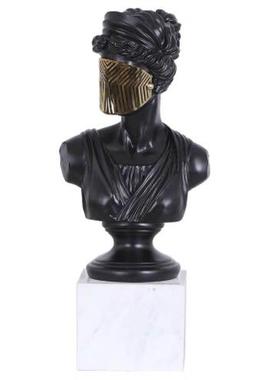 轻奢样板房少女人物新古典风摆件