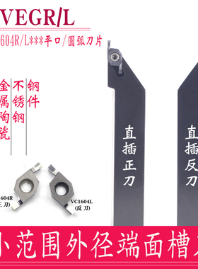 SVEGR/L小范围外径圆弧端面槽刀VC1604R/L钢件不锈钢金属陶瓷刀片