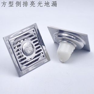 方型超薄款地漏不锈钢速排水方形厨房卫生间40管50管移位防臭防虫