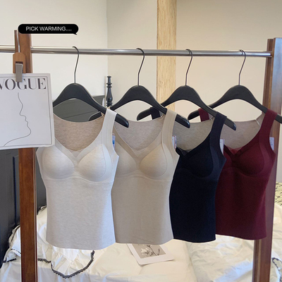 羊绒蚕丝背心秋冬美拉提修身内搭