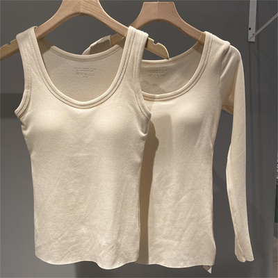 固定杯简约背心百搭保暖