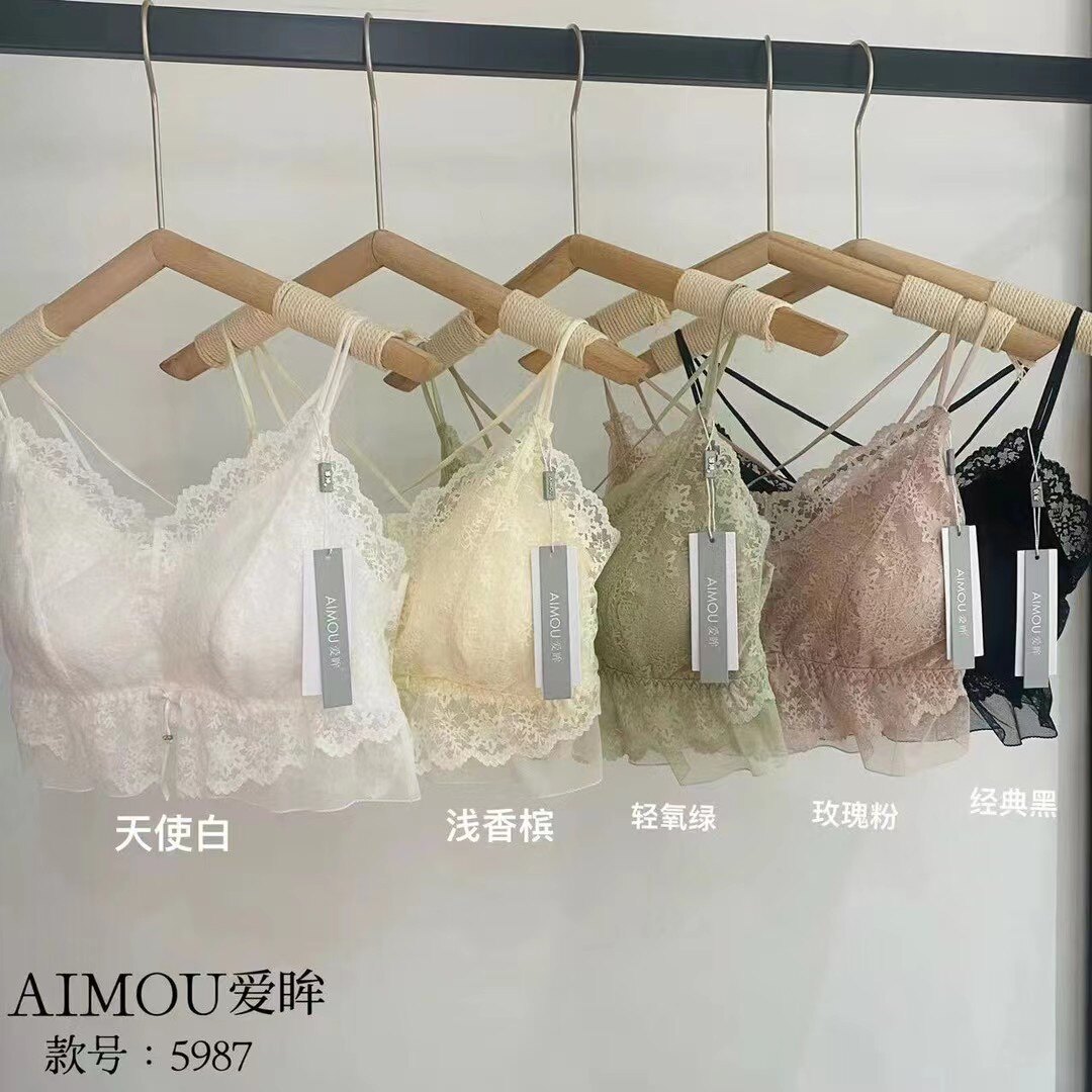 蕾丝抹胸背心爱眸5987