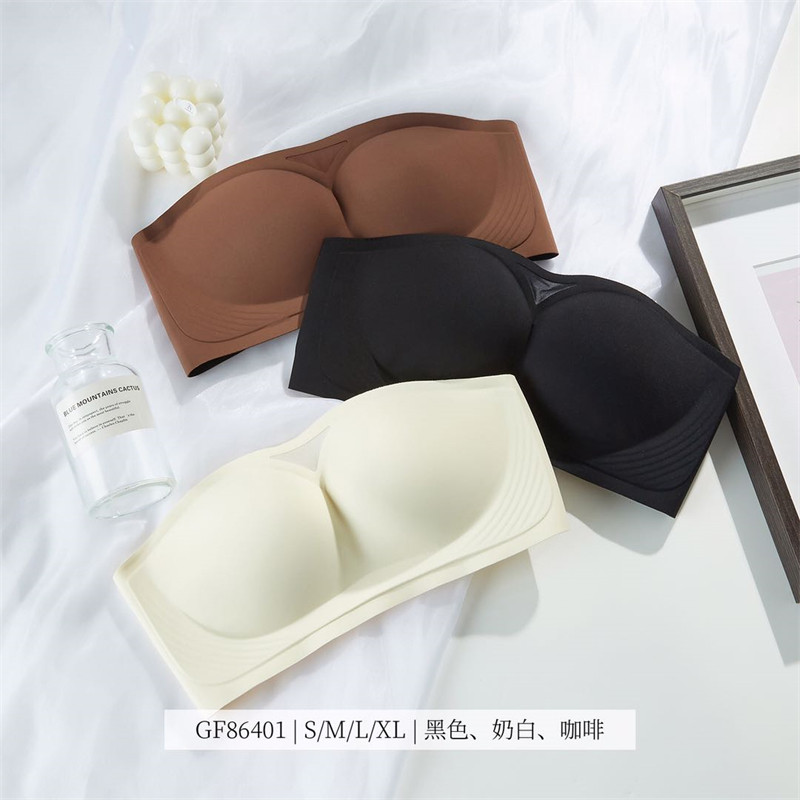 古妃简约无乳胶防走光抹胸内衣