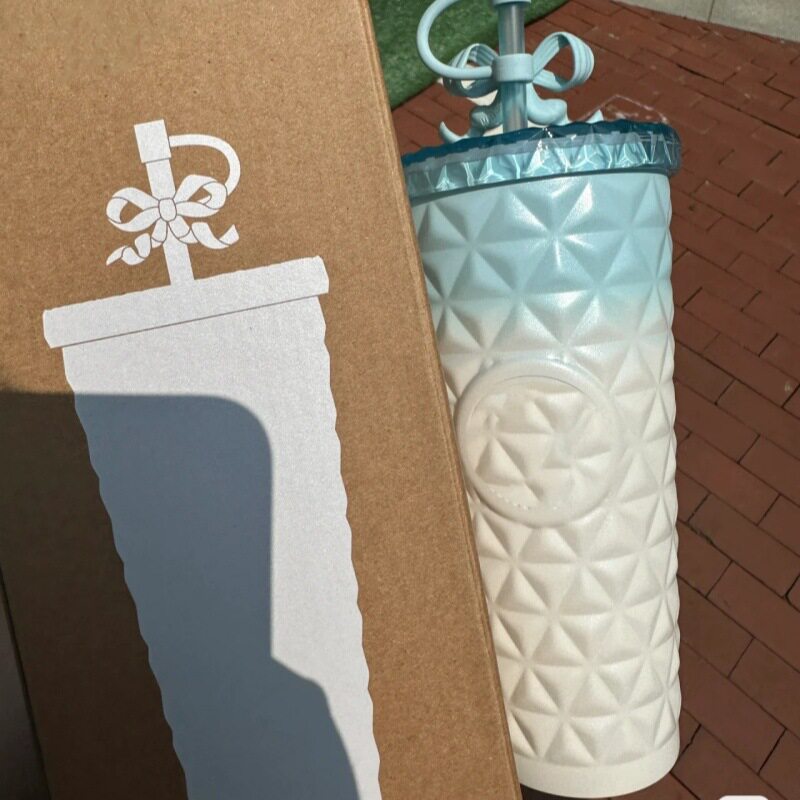 星巴同款菠萝杯子多彩夏日清新渐