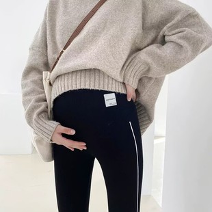 纯棉春秋季 托腹九分裤 外穿高弹修身 时尚 显瘦孕妇裤 清仓孕妇打底裤