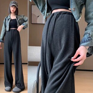 休闲孕妇长裤 不嘞肚子直筒裤 春秋外穿无托腹糯米裤 清仓孕妇阔腿裤