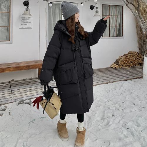 清仓孕妇棉衣长款外套秋冬外穿大码保暖加厚羽绒棉服冬季面包服潮