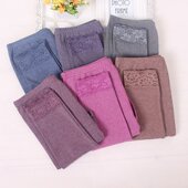 保暖裤 带护膝加厚加大加肥打底裤 贴身线裤 女士FTY棉单件秋裤 衬裤