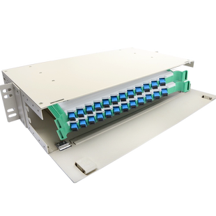 联相星科加厚24芯ODF光纤配线架2U单元箱SC满配FC电信级LC机柜ST光缆熔接APC广电机房19寸机架单模多模定做