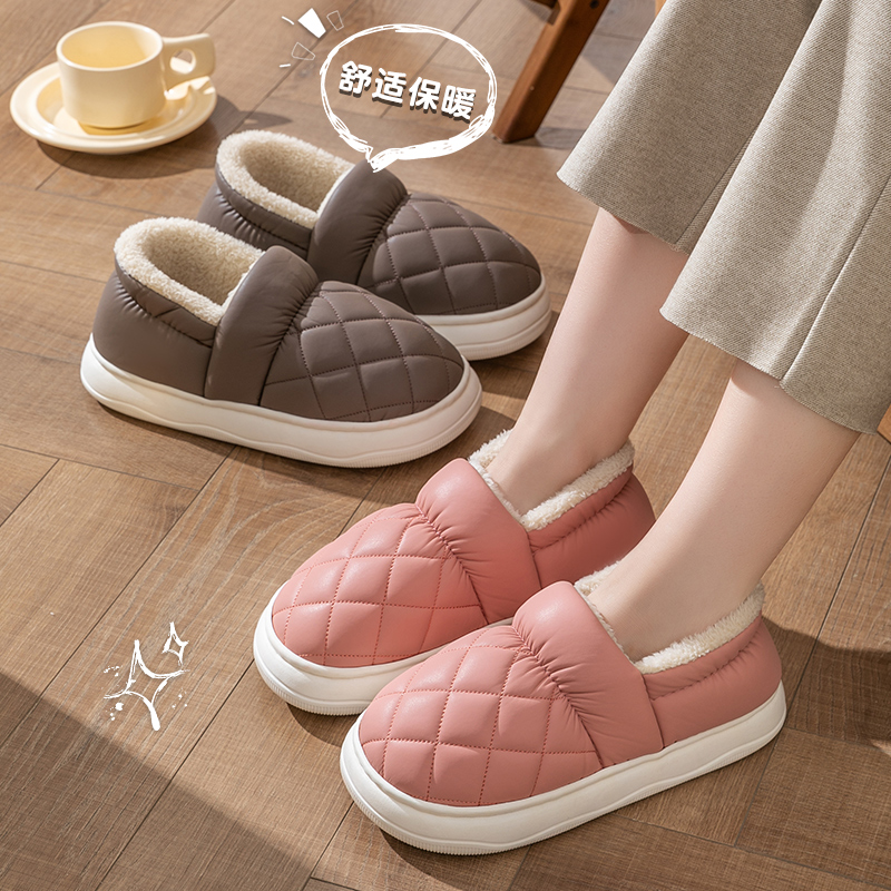 包跟月子棉拖鞋女士冬季新款外穿