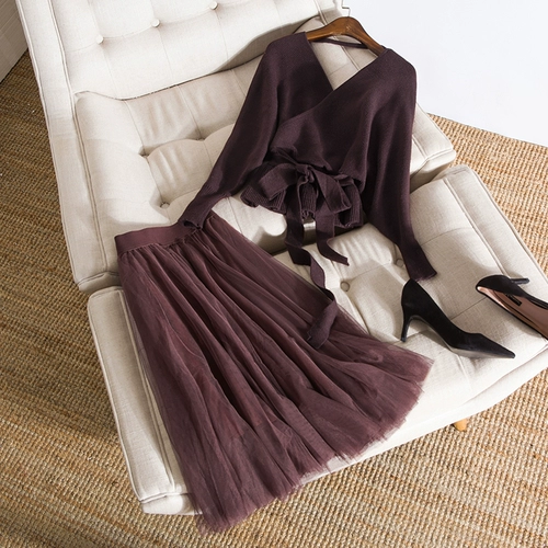 Осенний демисезонный базовый комплект, трикотажный свитер, большой размер, подходит для полных девушек, по фигуре