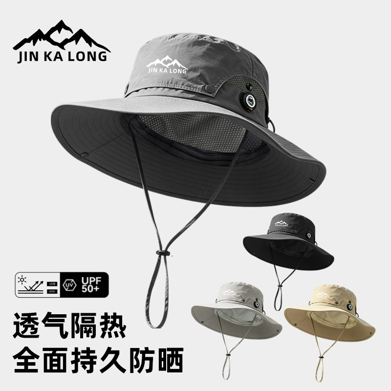 【帽顶可拆旋钮调节】防紫外线图片