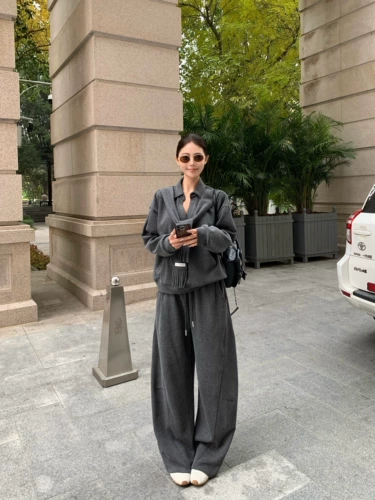 Лонгслив, нарукавники, весенняя толстовка, штаны, комплект, широкая цветовая палитра, оверсайз