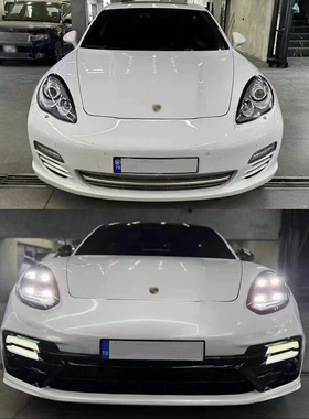 保时捷Panamera帕拉梅拉970老款改装新款971贯穿尾灯大灯GTS包围