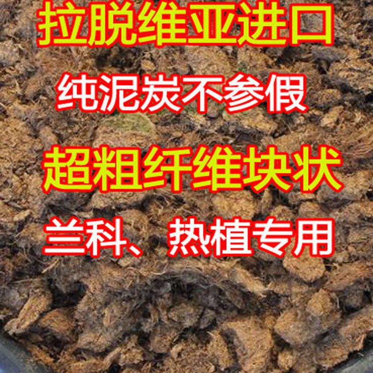 兰花专用纯颗粒块状泥炭土