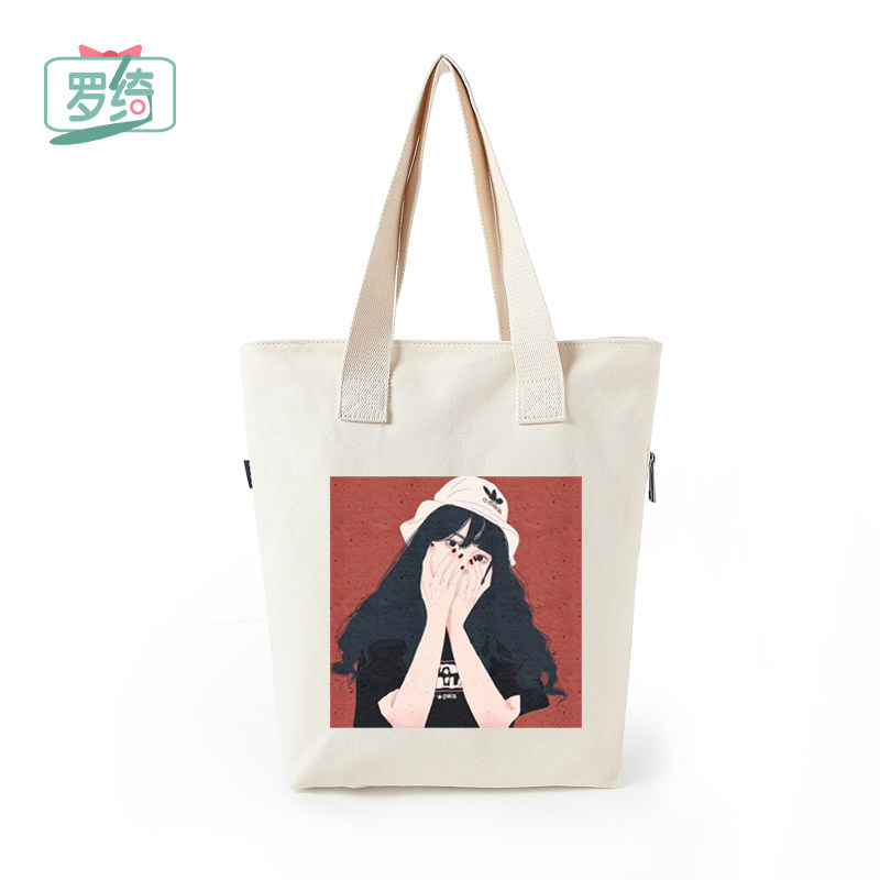 羅绮x原創 韓國森系文藝小清新印花帆布包女單肩包手提包環保袋在類目 箱包皮具/熱銷女包/男包, 女士包袋中 - 來自Buy2taobao.com提供專業的淘寶代購服務