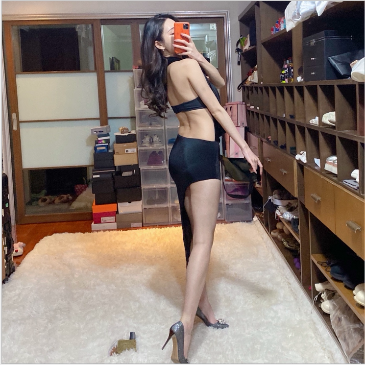 夜店女装性感低胸大V领不规则礼服裙露背夜场佳丽桑拿技师服修身