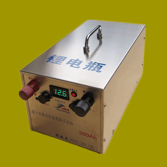 新款绿蛟龙12V300AH防水锂电池,，大容量12V锂电瓶背包
