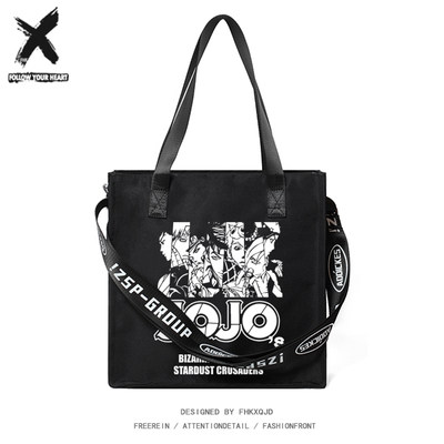 jojo奇妙冒险周边单肩包牛津布