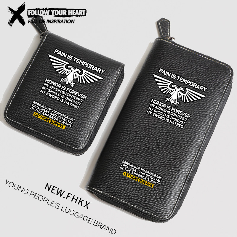 战锤40K Warhammer游戏周边潮牌钱包卡包二合一短款大容量男学生