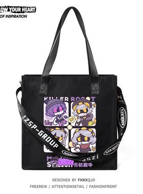 Murder Drones无机杀手动漫周边单肩包斜挎包上课补习袋男女学生