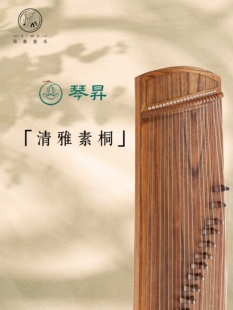 琴昇古筝135挖筝专业演奏级高档便携筝小筝成人儿童 清雅素桐