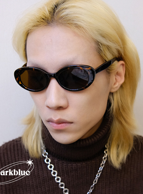 Darkblue防晒椭圆形优雅通用墨镜
